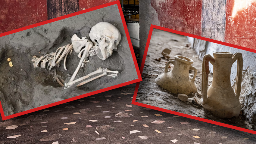 Odkrycie łaźni w Pompejach