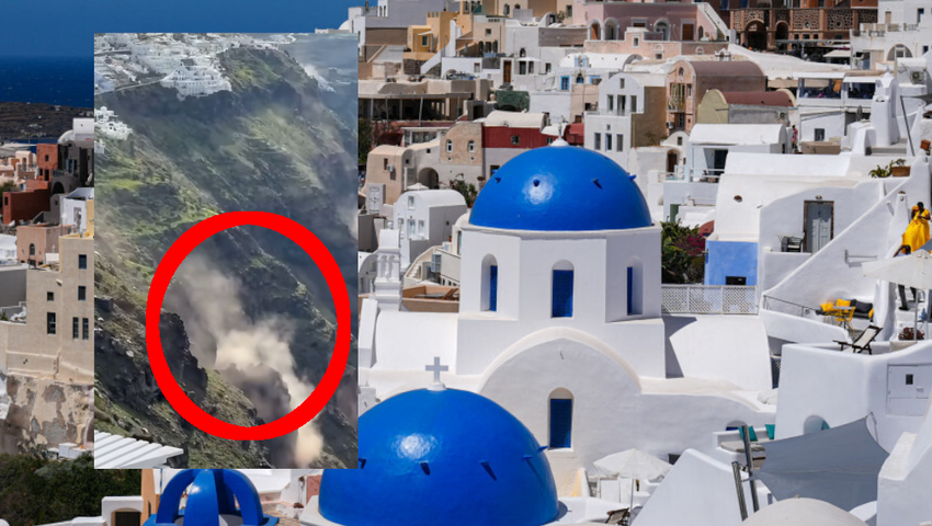 Grecja, Santorini, trzęsienie ziemi