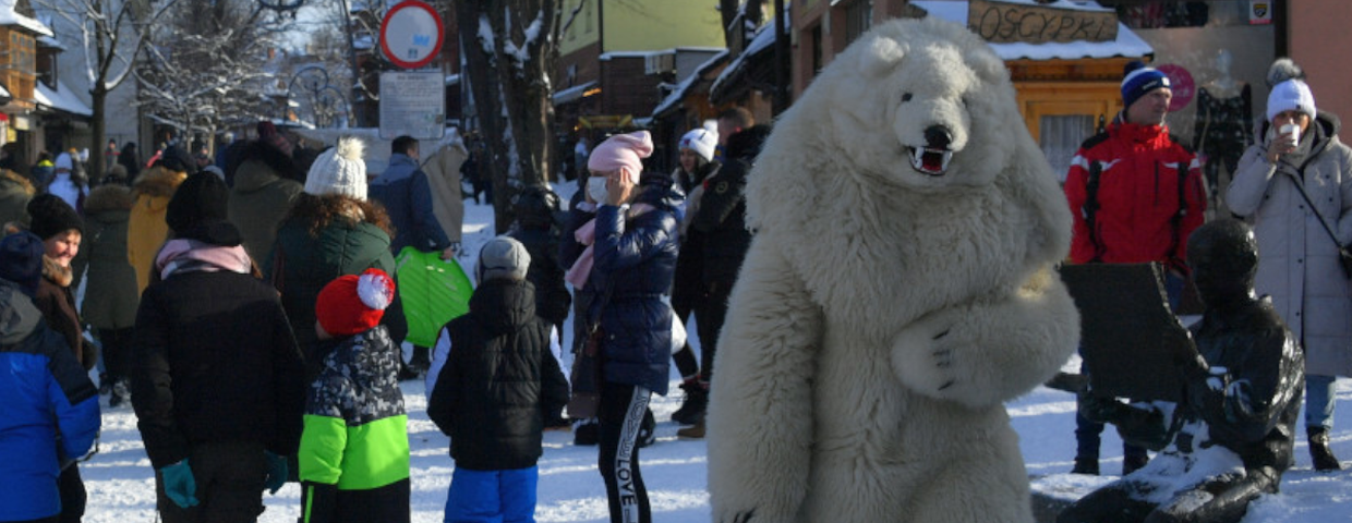 Zakopane i wolne tanie noclegi. Ferie w Zakopanem nie kuszą, Krupówki puste