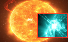 Silne rozbłyski na Słońcu
