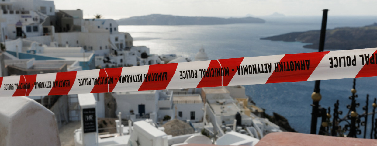 Santorini, trzęsienie ziemi, ryzyko tsunami