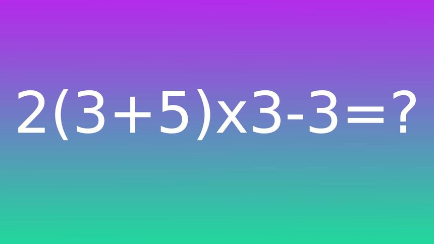 Policz równanie w pamięci