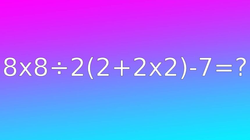 Oblicz to równanie w pamięci