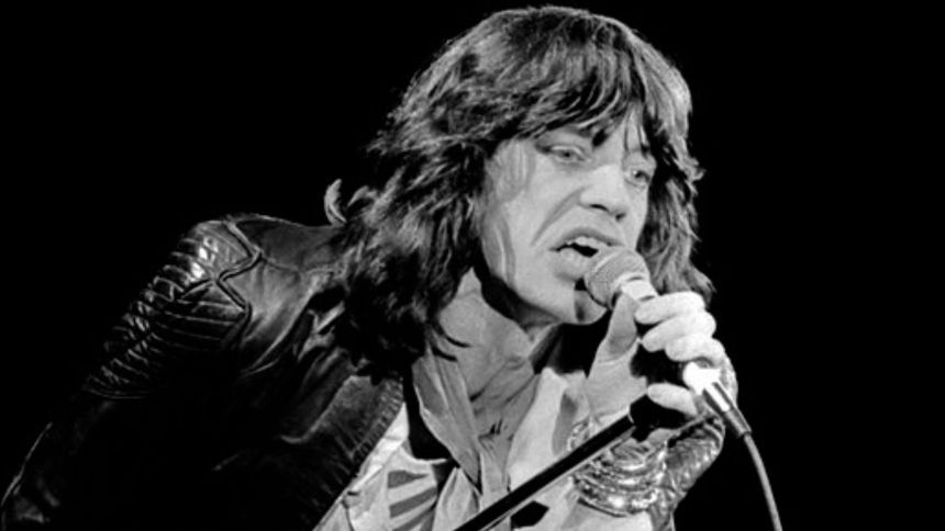 Mick Jagger podczas koncertu w Den Haag