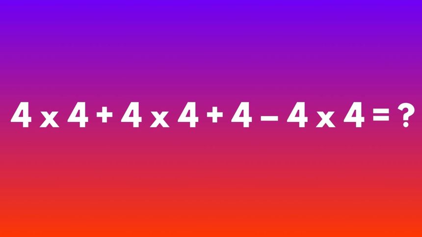 Test IQ. Rozwiąż zagadkę matematyczną