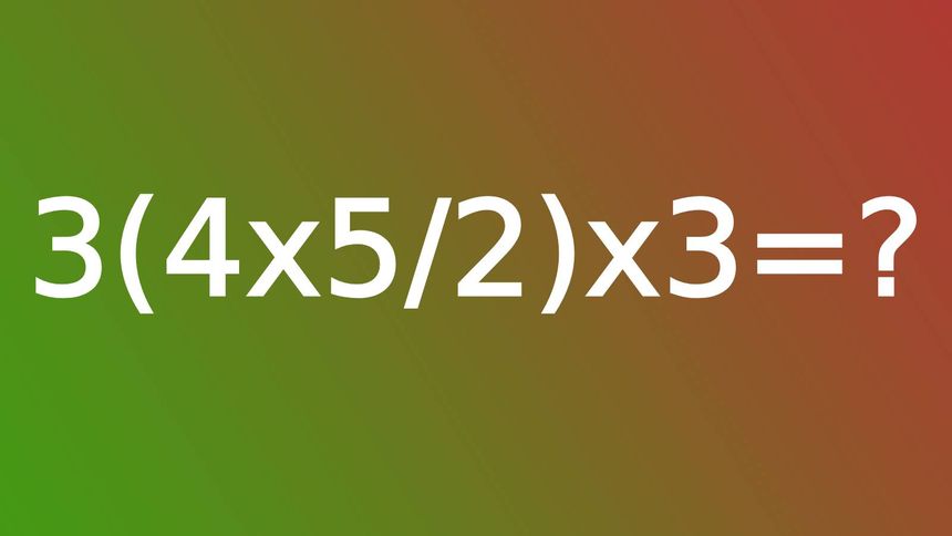 Policz równanie matematyczne w pamięci