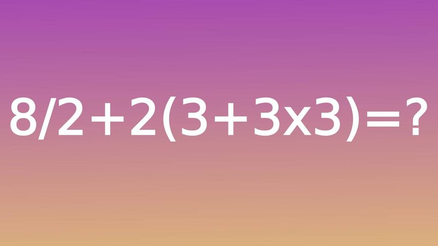 Test na IQ. Policz równanie w pamięci