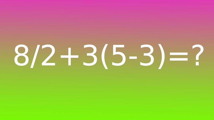 Test na IQ. Policz równanie w pamięci