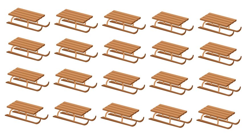 Test IQ. Które sanki nie pasują? Dajemy jedynie 7 sekund