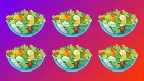 Zagadka optyczna IQ. Która sałatka jest inna?