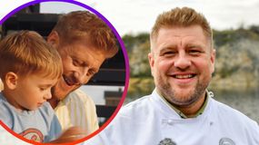 Tomasz Jakubiak z synem