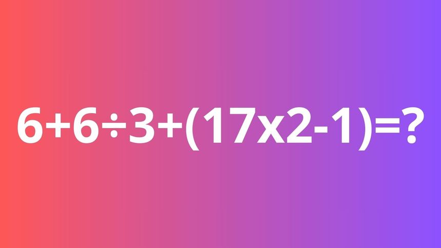 Quiz matematyczny. Wskaż poprawny wynik.