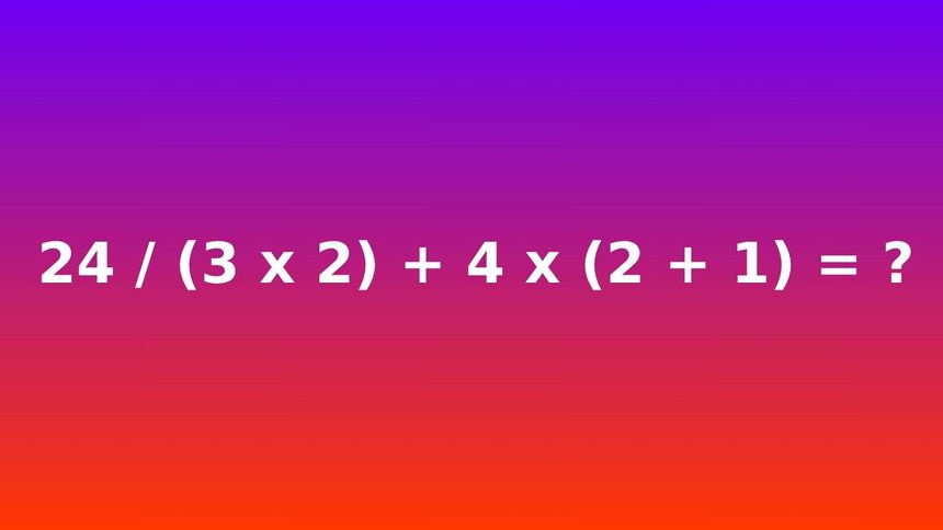 Zagadka matematyczna. Każdy powinien policzyć to w głowie