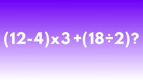 Ile to jest (12-4)x3+(18÷2)?