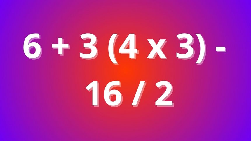 Policz to w pamięci. Lotny umysł w mig poda prawidłowy wynik równania