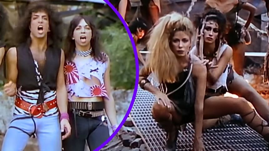 Kadry z teledysku "Lick It Up"