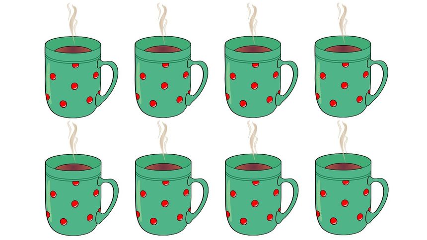 Optyczna zagadka IQ. Który kubek jest inny?