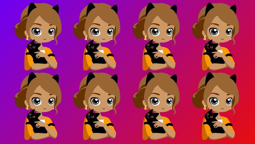 Która dziewczynka jest inna? Ta zagadka optyczna IQ jest wyzwaniem