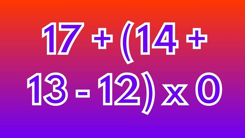 Przetestuj w mig swój umysł. Kilka sekund musi wystarczyć, żeby wskazać wynik równania