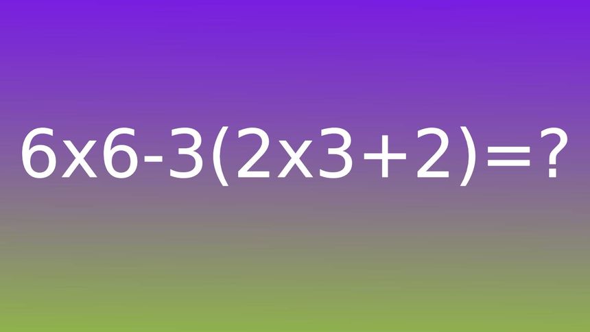 Rozwiąż równanie w pamięci