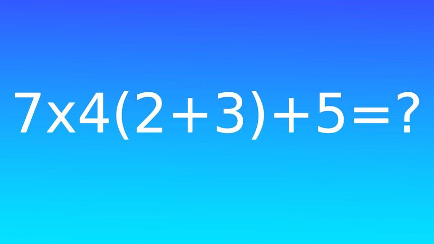 Test na IQ. Wskaż wynik równania