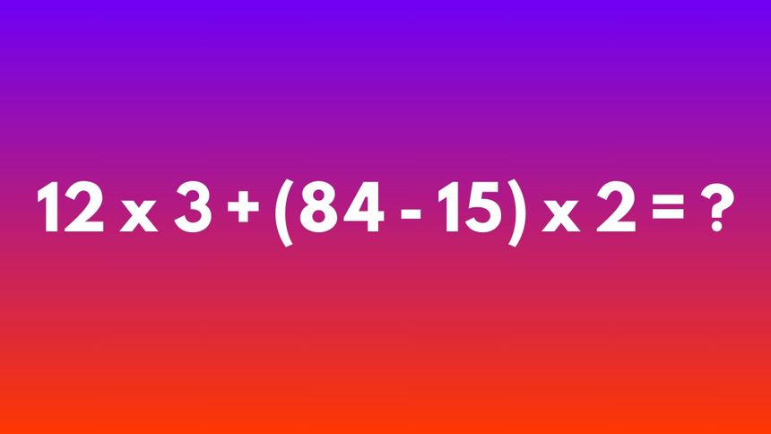 Wskaż wynik równania. Tylko geniusz obliczy to w pamięci