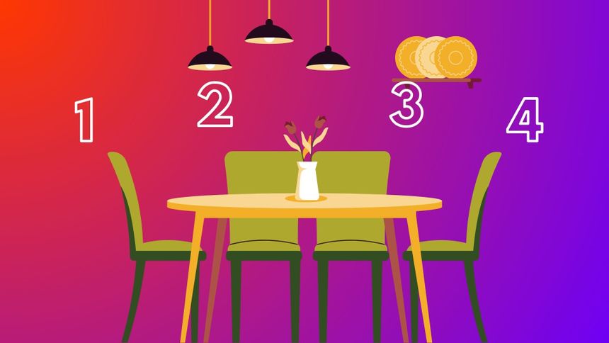 Psychotest. Wybierz miejsce przy stole