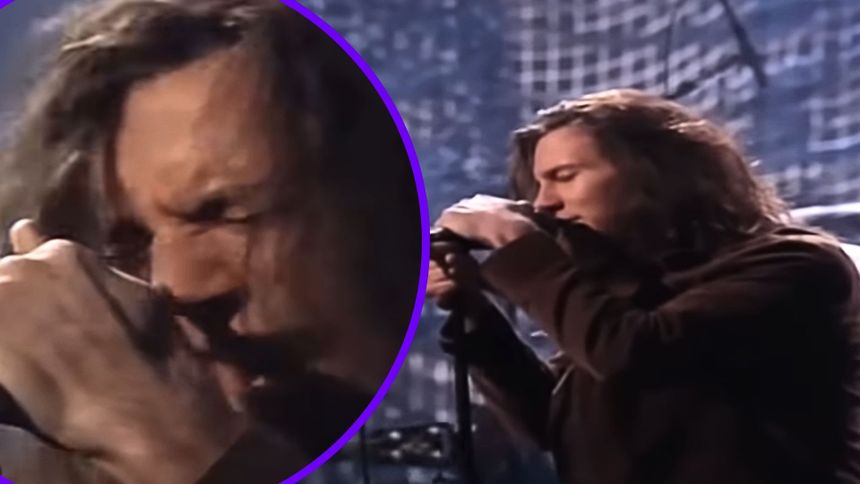 Kadr z koncertu Pearl Jam