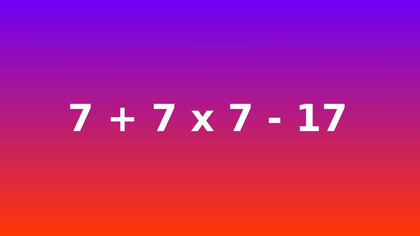 Ile to jest 7+7x7-17? Dorośli Polacy głowią się nad wynikiem