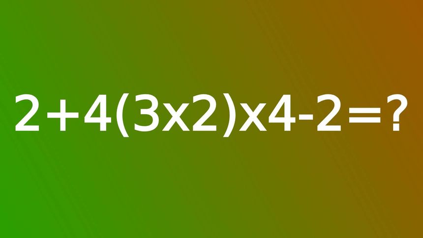 Test na IQ. Policz równanie w pamięci