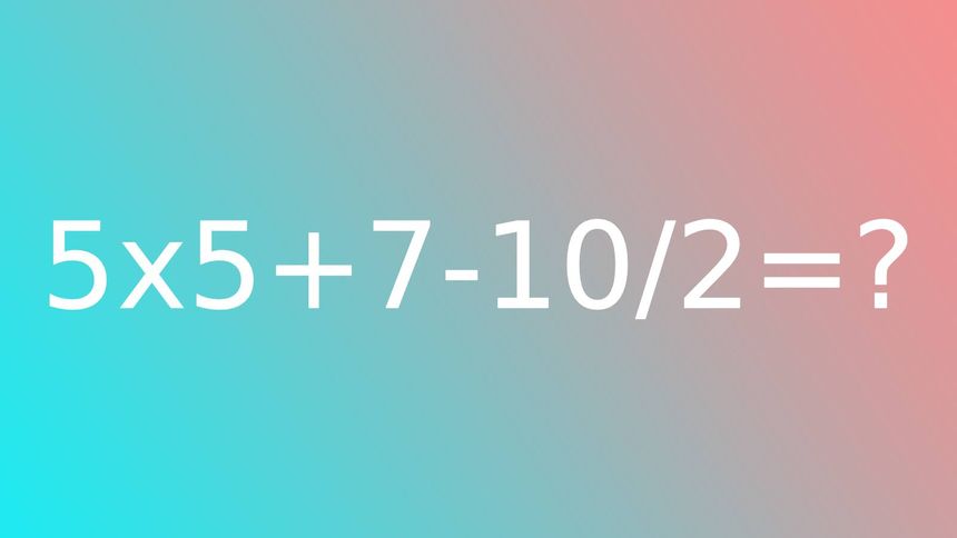 Test na IQ. Wskaż poprawny wynik równania