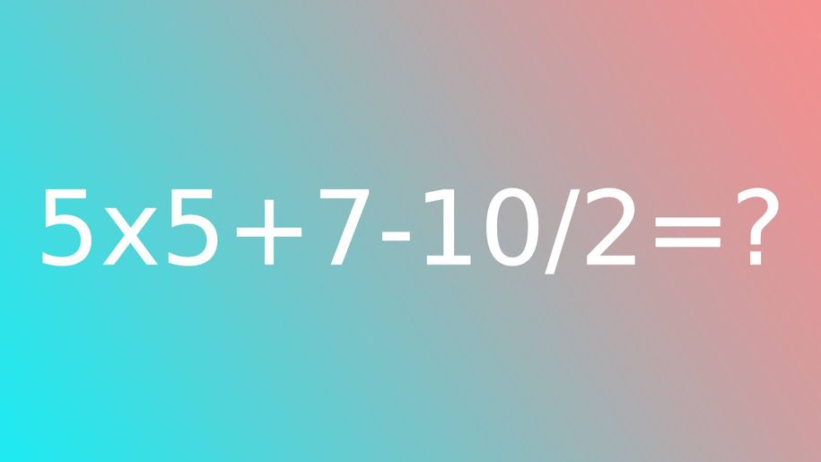 Test na IQ. Wskaż poprawny wynik równania