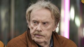 Daniel Olbrychski przed studiem "Dzień Dobry TVN" 