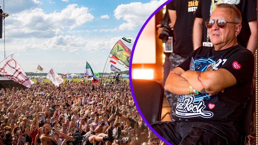 Jurek Owsiak podczas Pol'and'Rock