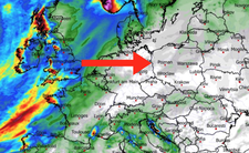 Mapa Europy z prognozą pogody
