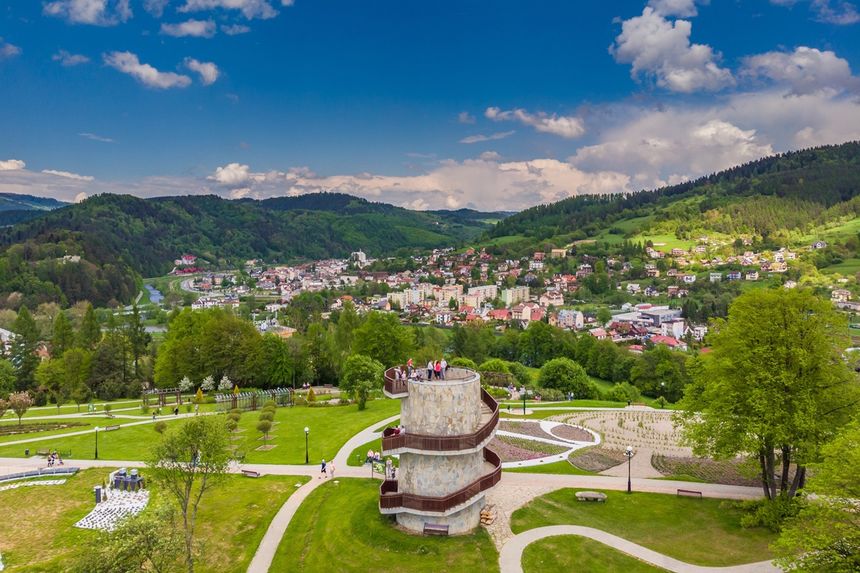 Muszyna widok z góry