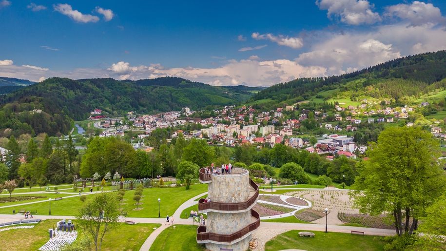 Muszyna widok z góry