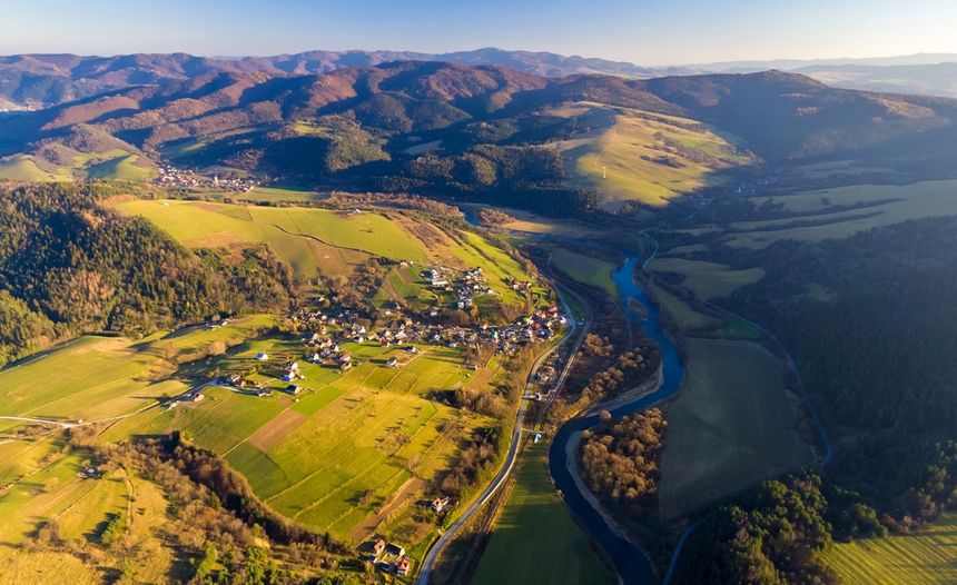 Dolina Popradu - widok z góry