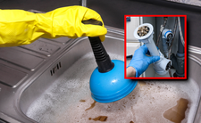 Zatkany zlew w kuchni