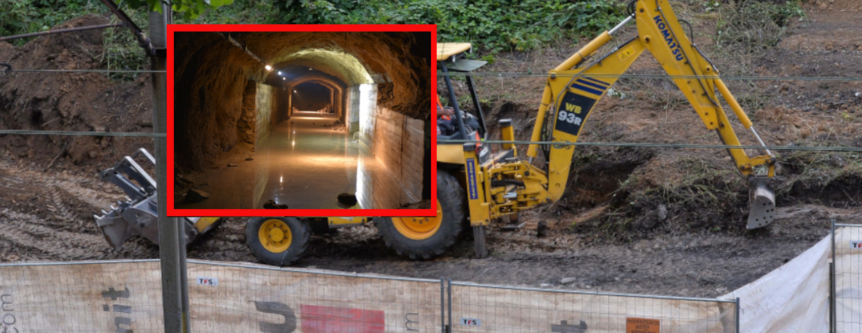 Złoty Pociąg, poszukiwania skarbu i tunelu