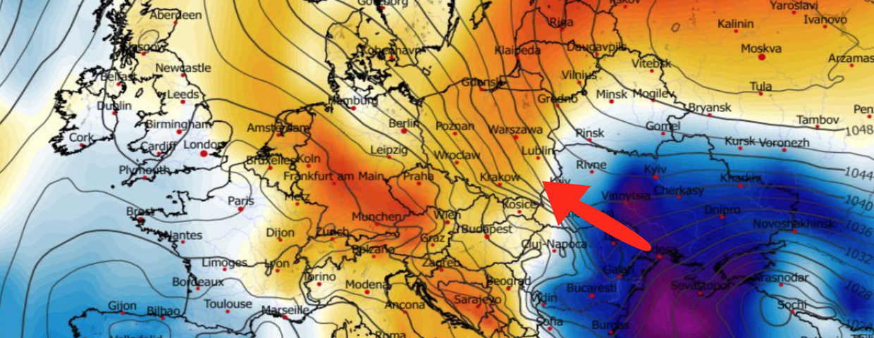 Anomalia temperatury na poziomie ciśnienia 850 hPa 18.01