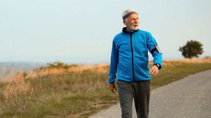 Po ukończeniu 60 r.ż. należy ograniczyć liczbę kroków.