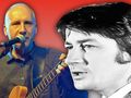 Mężczyzna gra na gitarze, obok drugi wpatrzony w dal