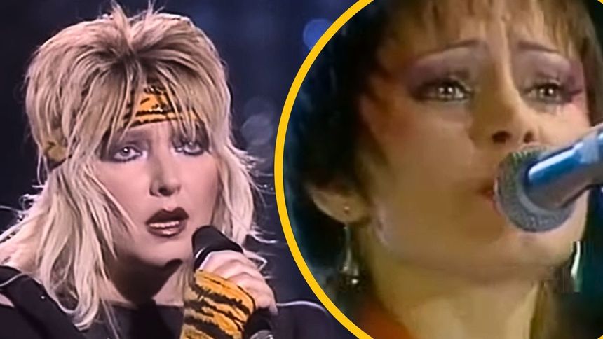 Maryla Rodowicz i Izabela Trojanowska podczas występu w Opolu