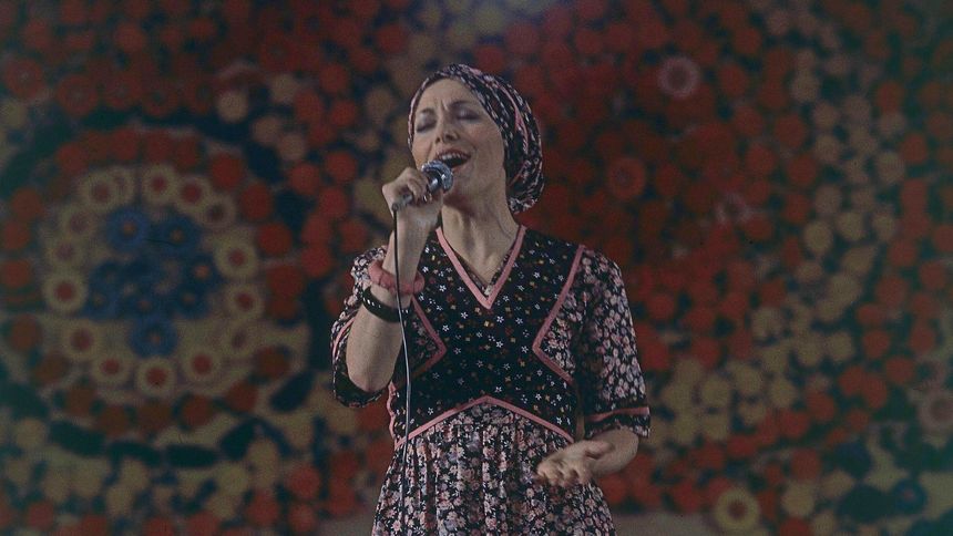 Irena Jarocka podczas festiwalu w Opolu