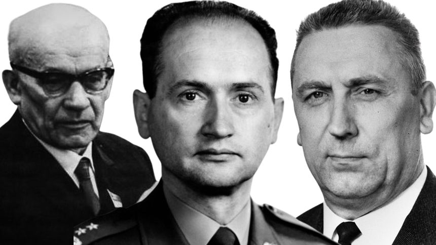 Quiz PRL. Na zdjęciu: Gomułka, Jaruzelski, Gierek