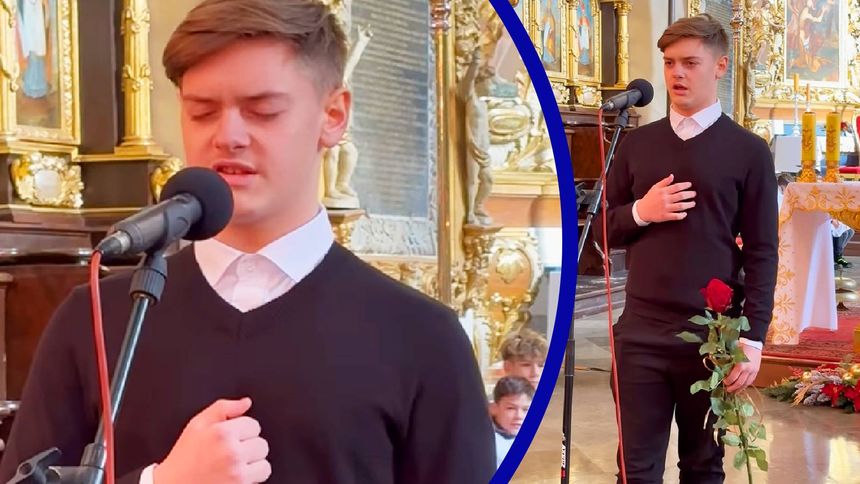 12-latek zachwycił Polaków w kościele