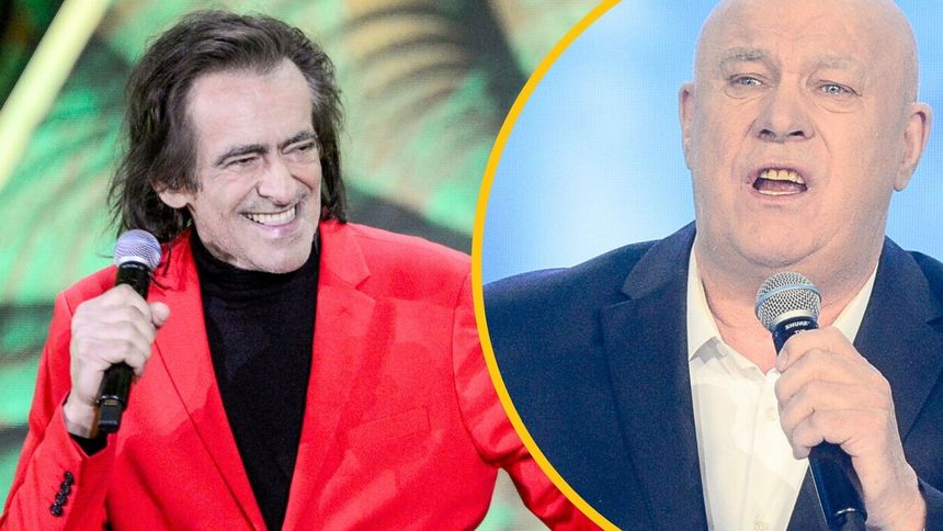 Ryszard Rynkowski i Witold Paszt podczas koncertu