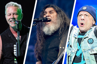 James Hetflield (Metallica),Tom Araya (Slayer), Bruce Dickinson (Iron Maiden)
