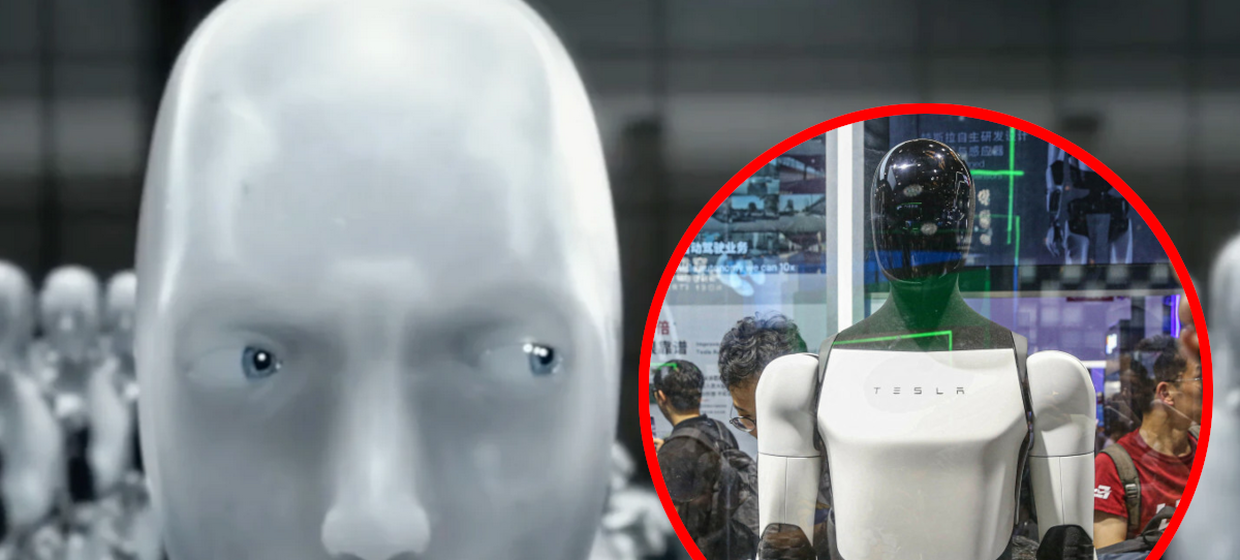 Ja robot - kadr z filmu, robot Tesla Optimus